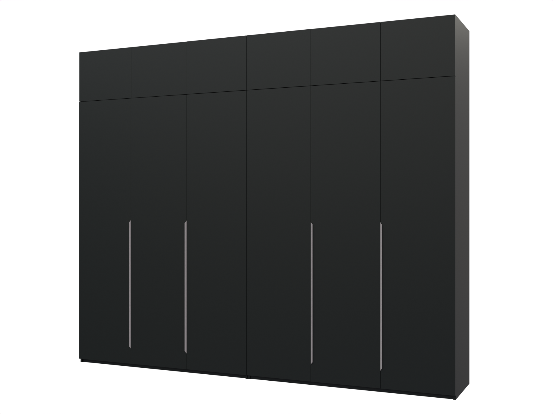 Распашной шкаф Пакс Альхейм 26 black (silver) ИКЕА (IKEA) изображение товара