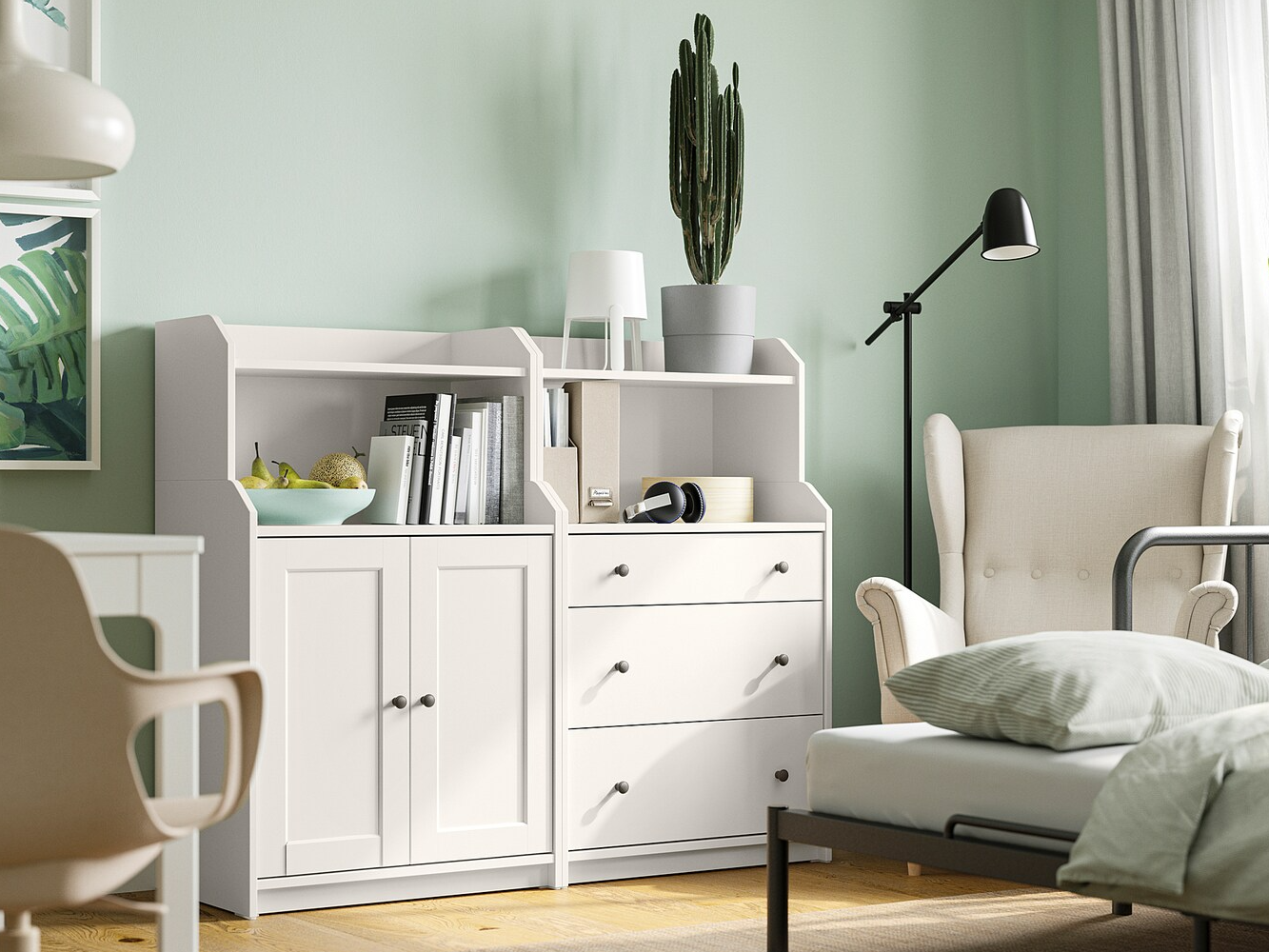 Комод Хауга 16 white ИКЕА (IKEA) изображение товара